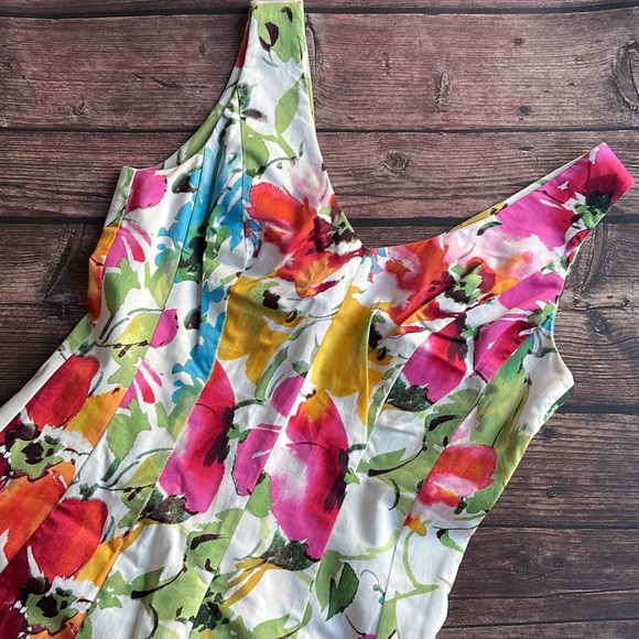 LAUREN BY RALPH LAUREN | Floral fit and flare dress - Picture 8 of 11